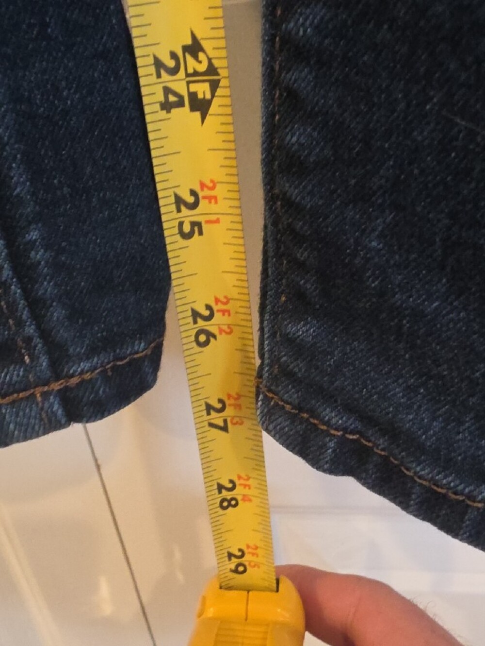 Women's Dark Blue Skinny Jeans - Stretch Slim Fit - Picture 6 of 8